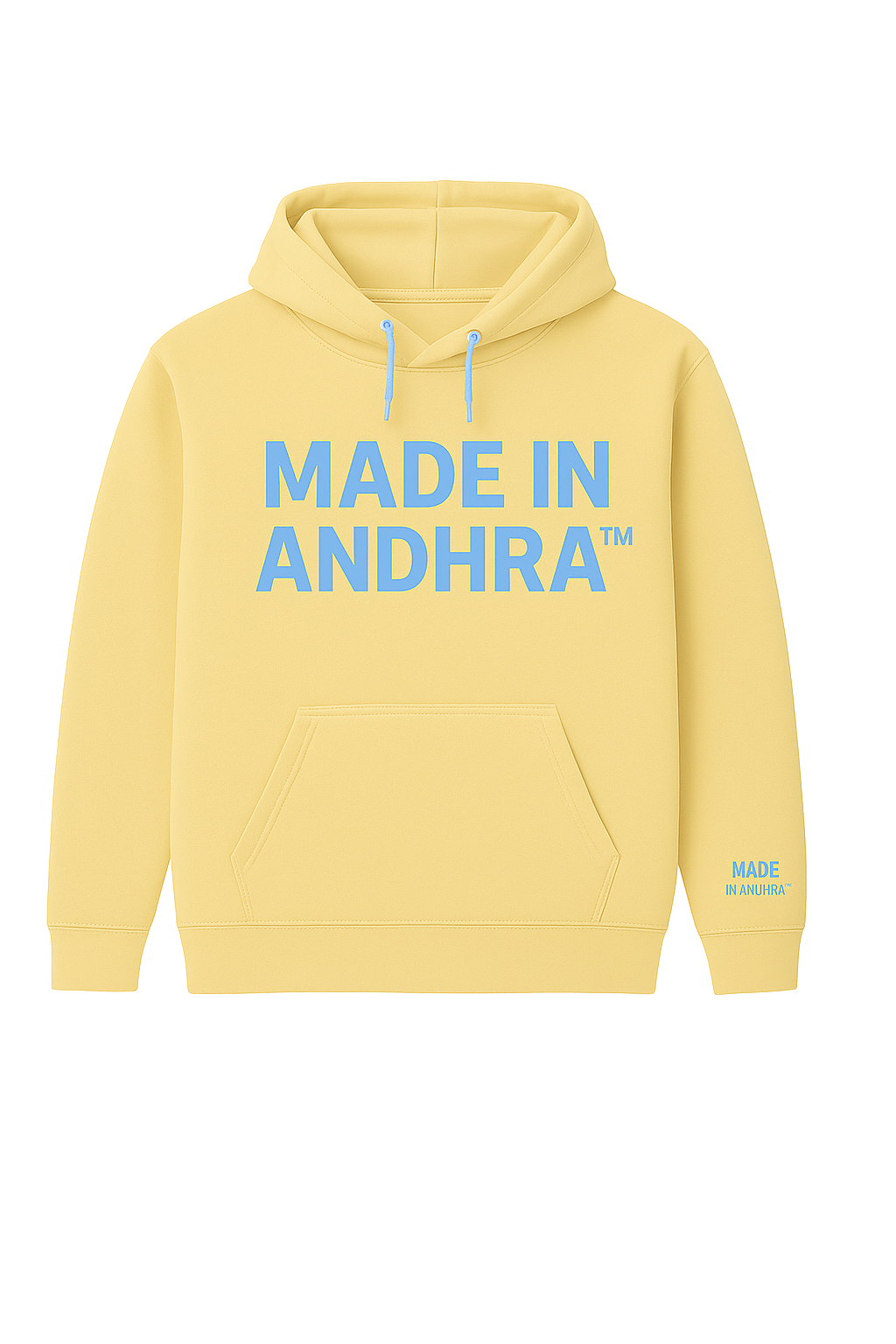 MADE IN ANDHRA Butter Yellow and Ice Blue